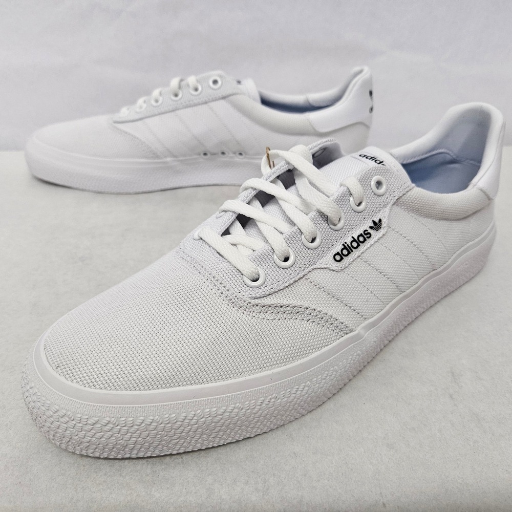 Adidas 3MC Originals Canvas Skateboarding Shoes B22705 White Men's Size 10 - Picture 4 of 12